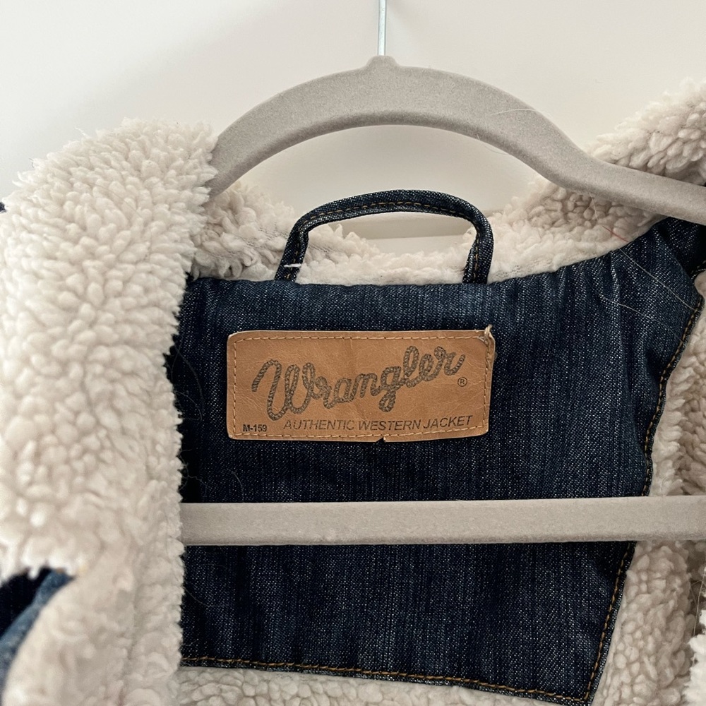 XL wrangler denim Sherpa jacket
